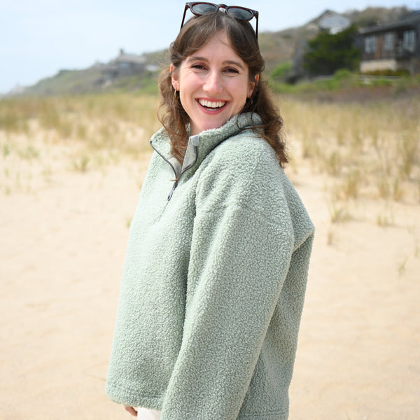 Annie oversized half-zip sweatshirt