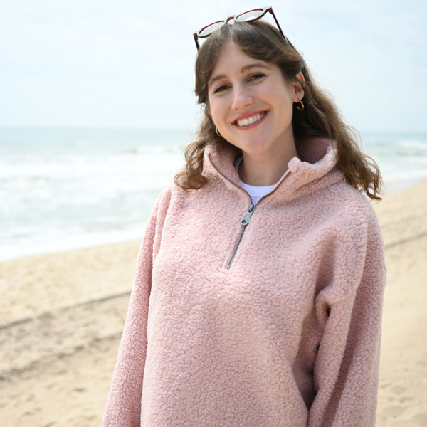 Annie oversized half-zip sweatshirt