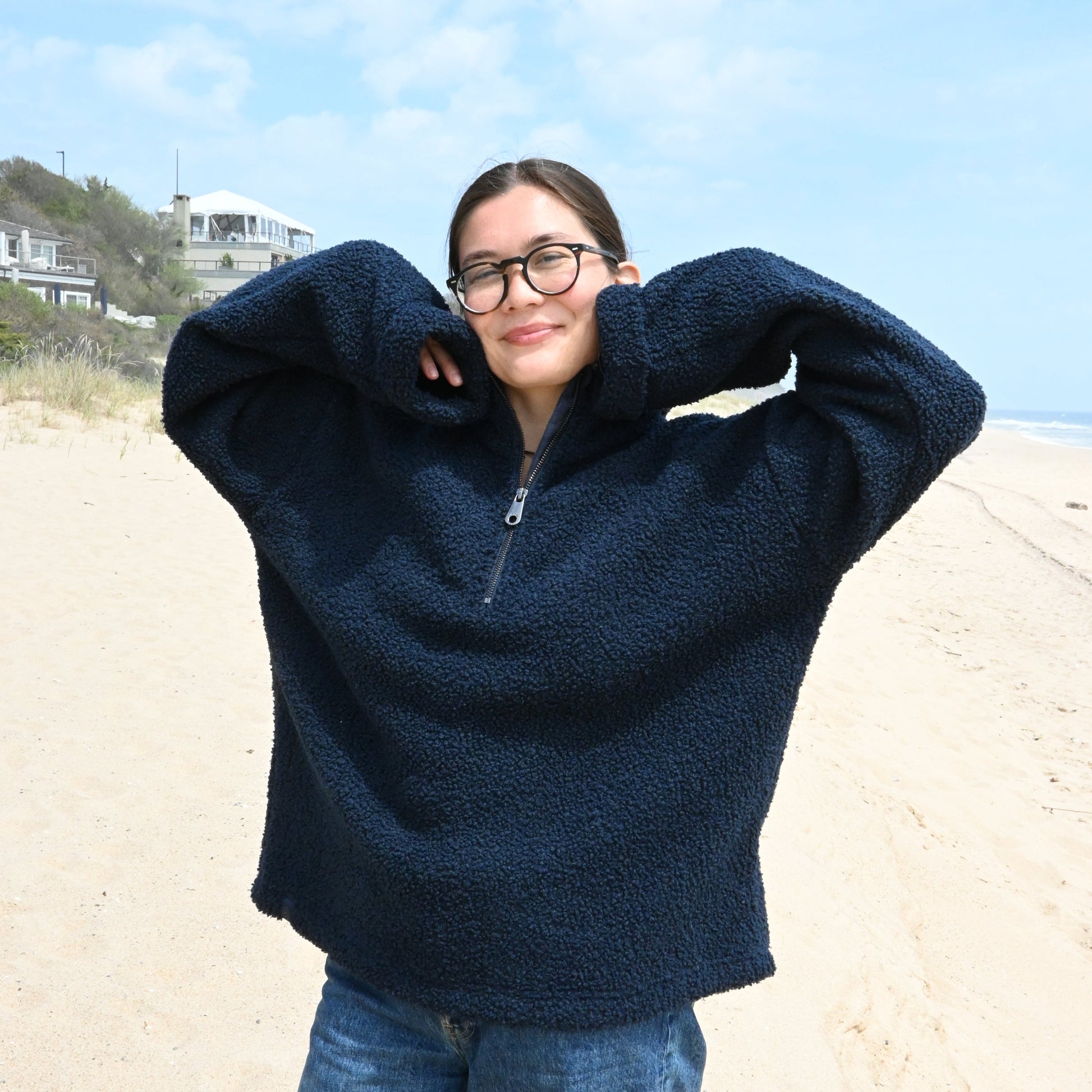 Annie Teddy Fleece Half-Zip
